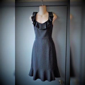 *White House Black Market Ruffle Dress- Size 4